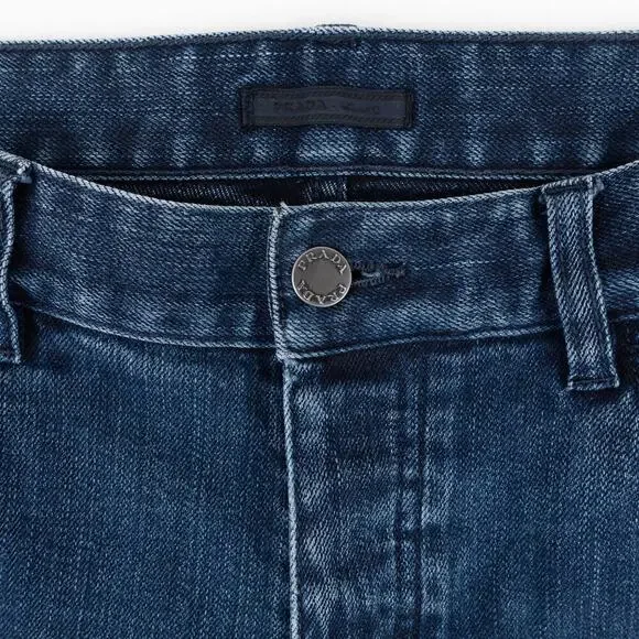 Prada Tight Fit Stretch Denim Jeans Men's 32 Blue